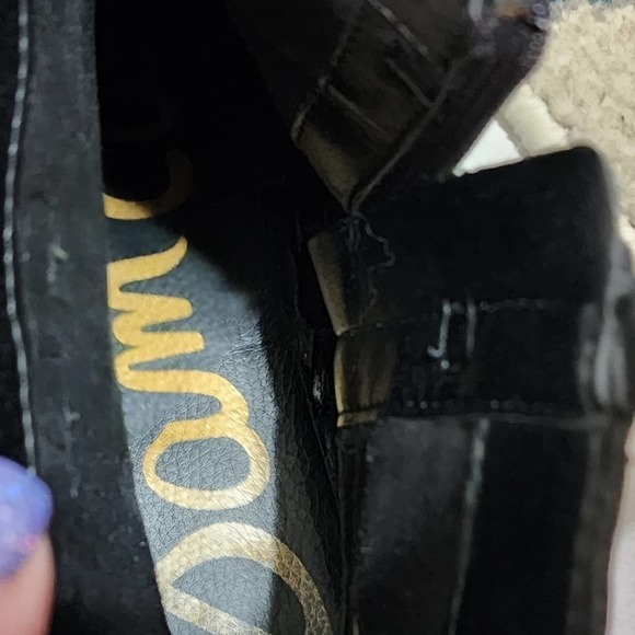 Sam Edelman Petty black leather ankle boots Booties‎ Women's size 7 - Picture 8 of 8